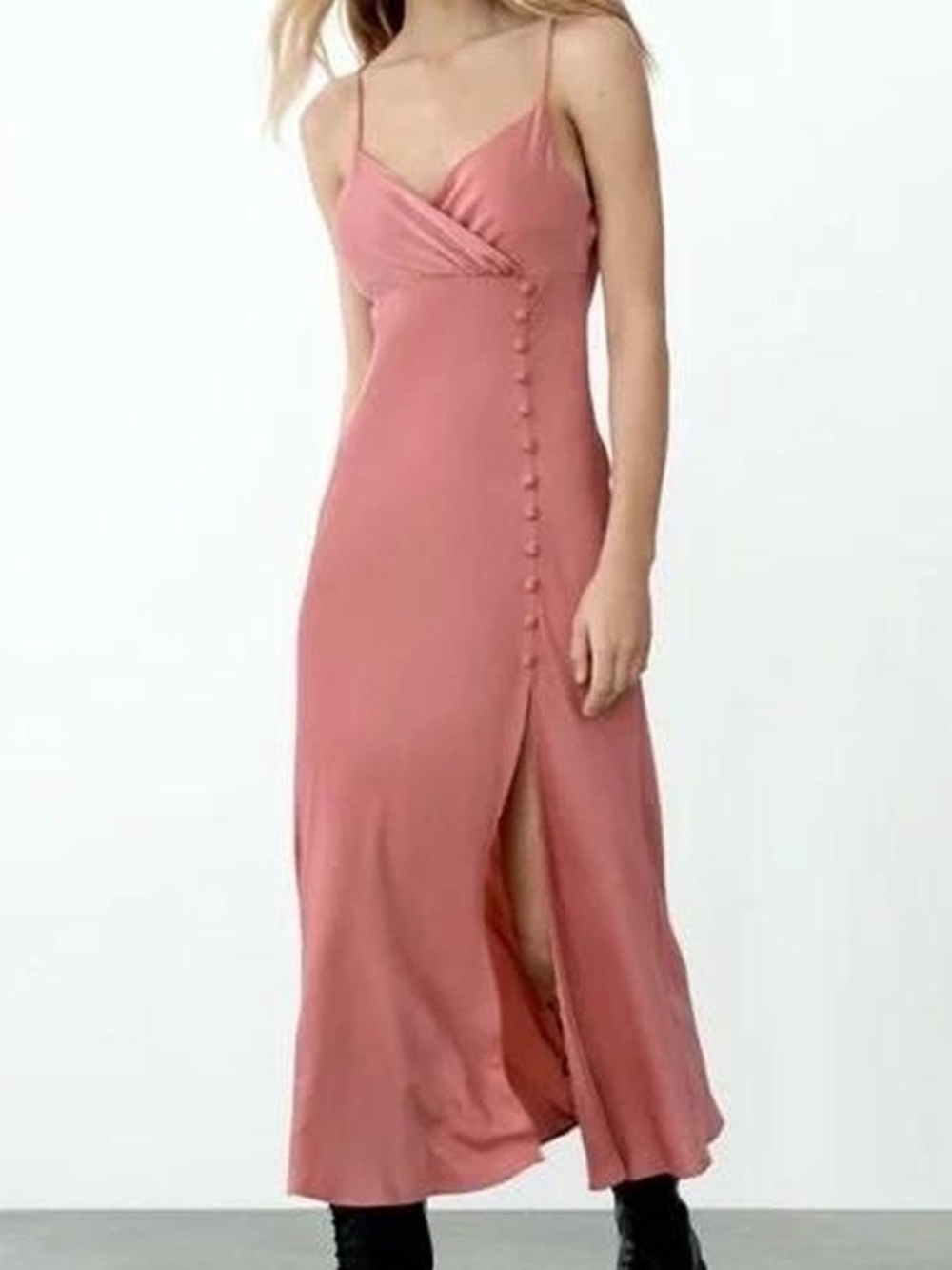 Zara satin effect maxi dress - Picture 3 of 8